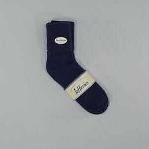 Little Girls' School Uniform Organic Cotton Seamless Turn Cuff 3 Pack, Navy